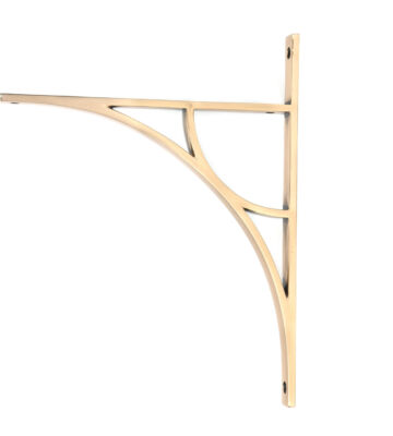 From The Anvil Polished Bronze Tyne Shelf Bracket (314mm x 250mm)