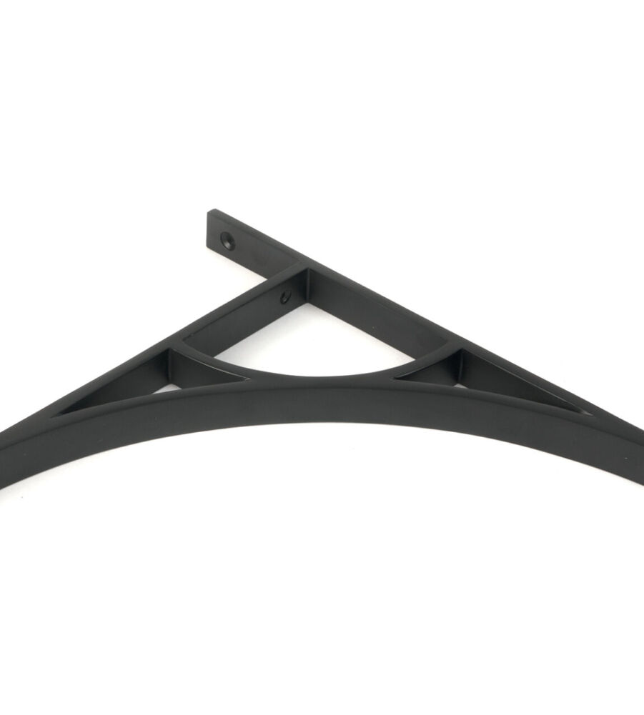 From The Anvil Matt Black Tyne Shelf Bracket (314mm x 250mm) - Image 3