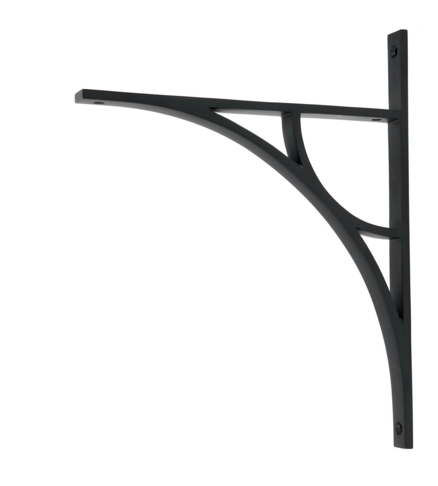 From The Anvil Matt Black Tyne Shelf Bracket (314mm x 250mm)