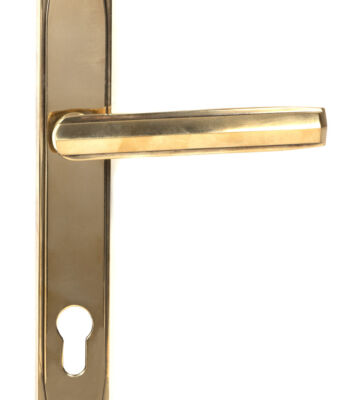From The Anvil Aged Brass Art Deco Slimline Lever Espag. Lock Set