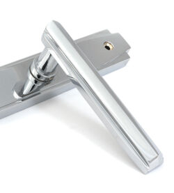 From The Anvil Polished Chrome Art Deco Slimline Lever Espag. Lock Set - Image 6