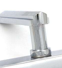 From The Anvil Polished Chrome Art Deco Slimline Lever Espag. Lock Set - Image 8