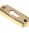 From The Anvil Aged Brass Art Deco Euro Escutcheon (Set)