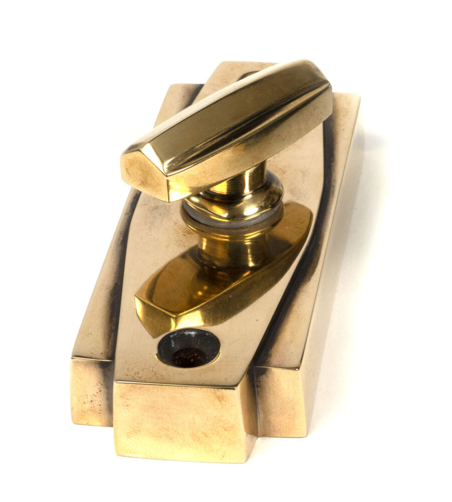 From The Anvil Aged Brass Art Deco Thumbturn - Image 3