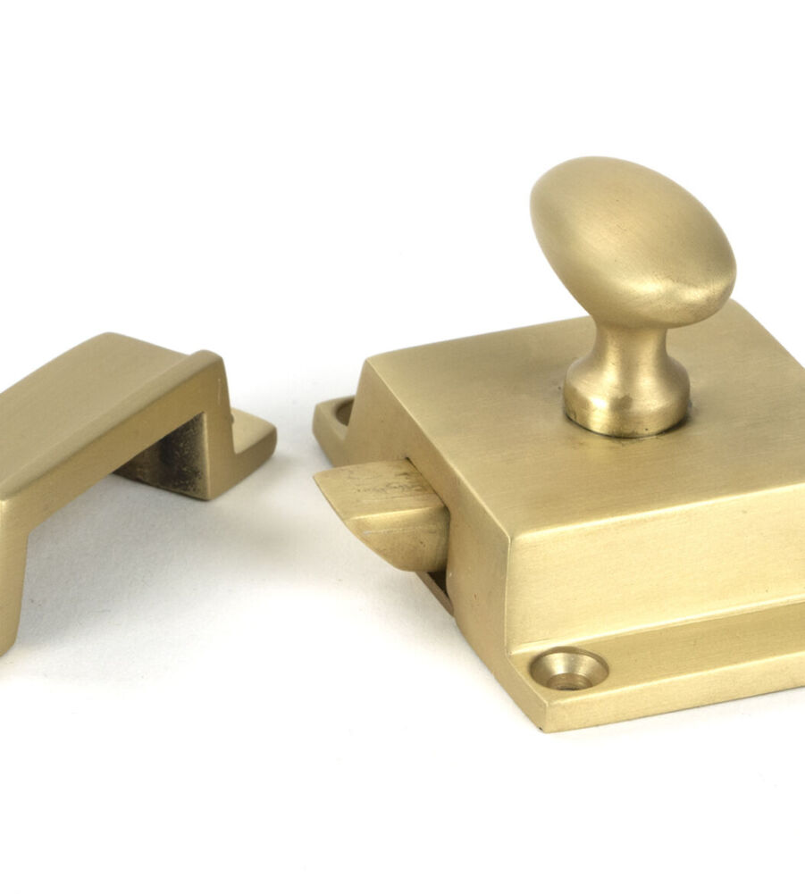 From The Anvil Satin Brass Cabinet Latch - Image 3