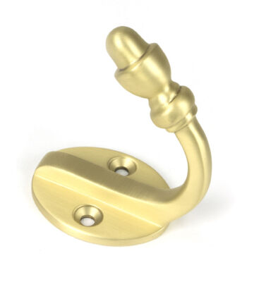 From The Anvil Satin Brass Coat Hook