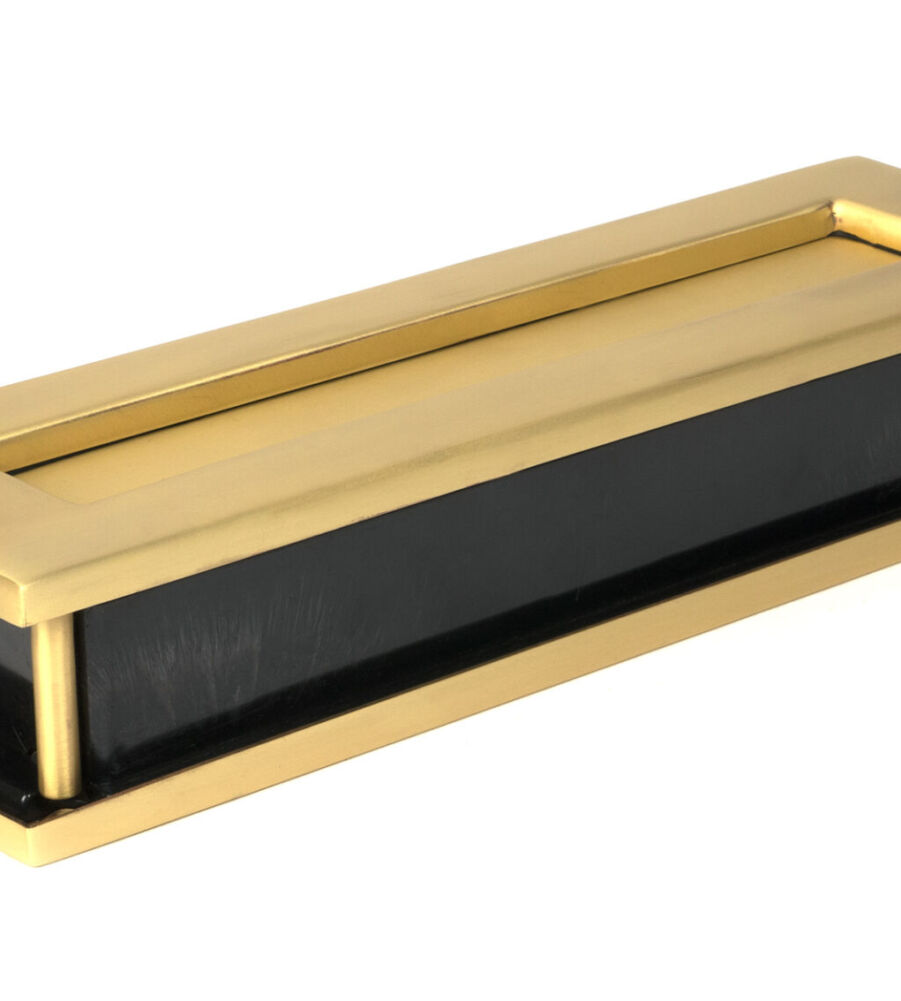 From The Anvil Satin Brass Traditional Letterbox - Image 3