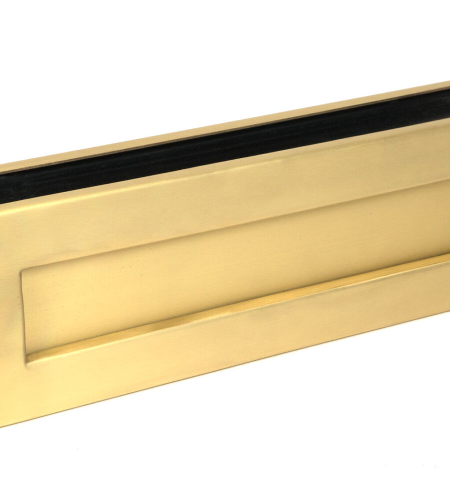 From The Anvil Satin Brass Traditional Letterbox