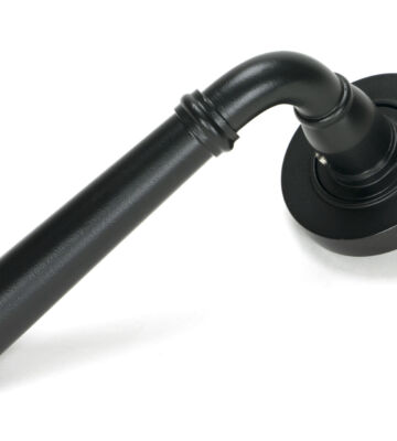 From The Anvil Matt Black Newbury Lever on Rose Set (Plain) – Unsprung