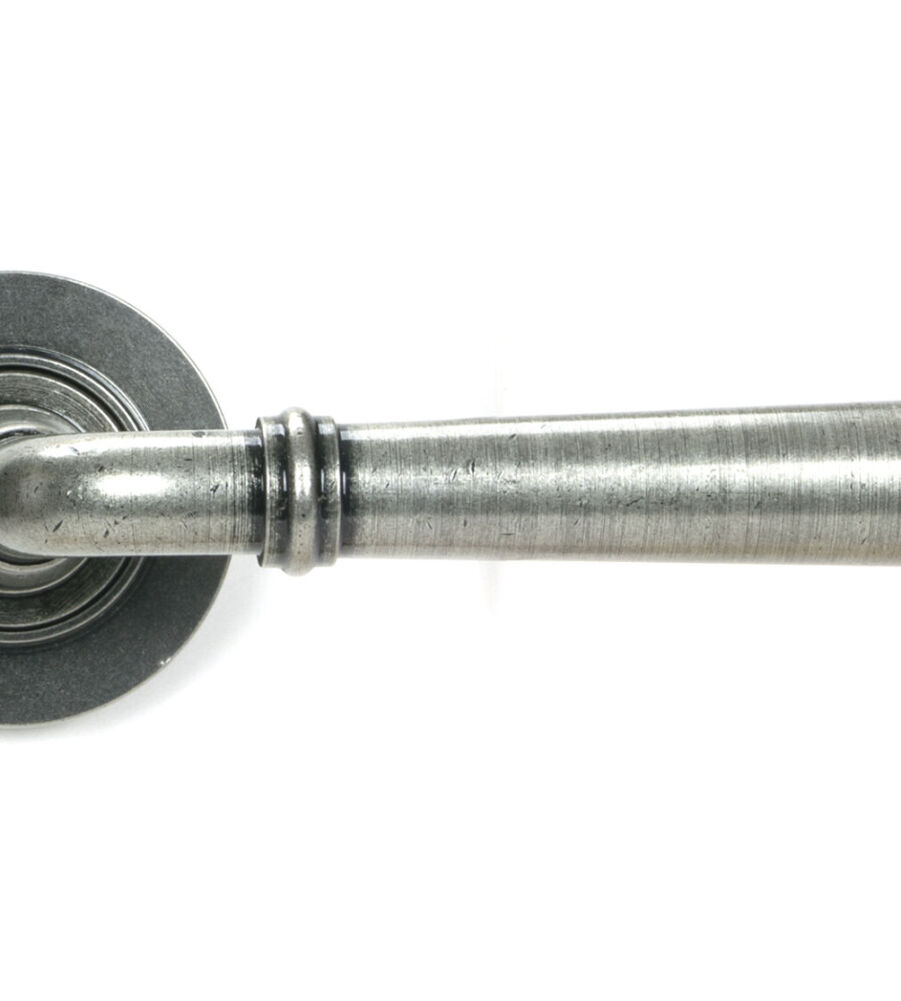 From The Anvil Pewter Newbury Lever on Rose Set (Plain) - Unsprung - Image 3