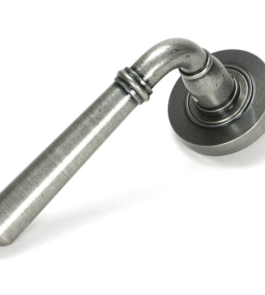 From The Anvil Pewter Newbury Lever on Rose Set (Plain) - Unsprung