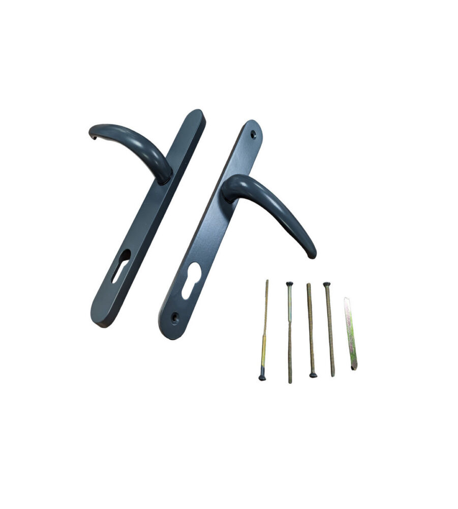 Endurance MK2 Anthracite Grey (RAL7016) Lever Door Handle 92mm PZ, 211mm Centres