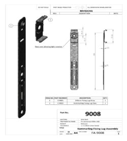 Sealco 9008 Kommerling Fixing Clip 250mm (Box/250) - Image 3