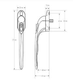 Endurance Tilt & Turn Anthracite Grey 40mm - Image 4