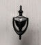 Endurance Urn Door Knocker with Spy Hole Black