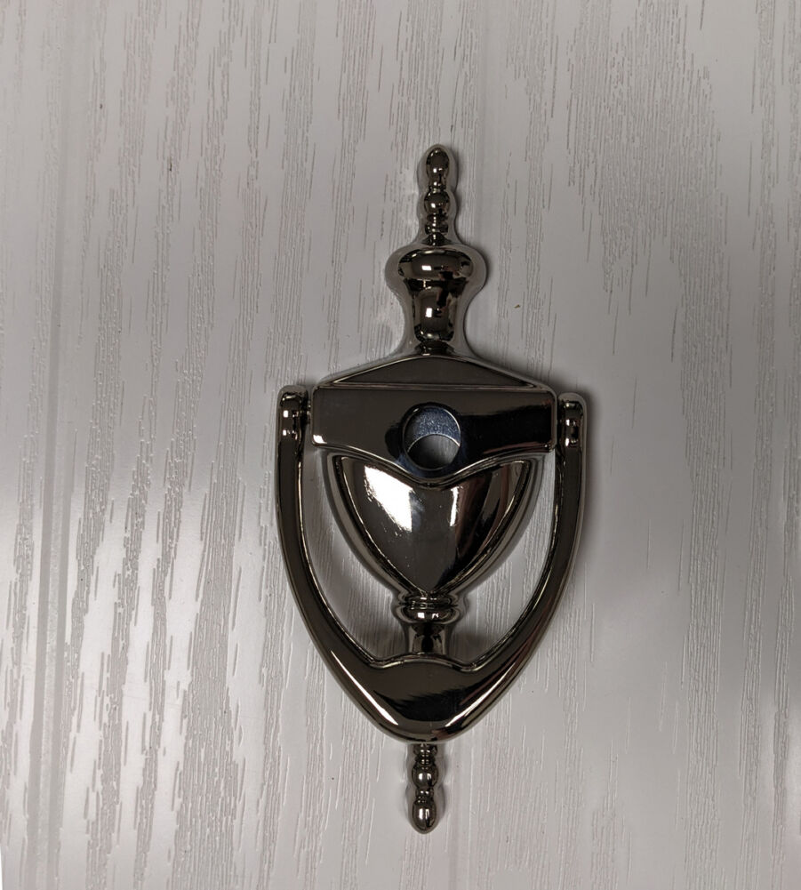 Endurance Urn Door Knocker with Spy Hole Flint