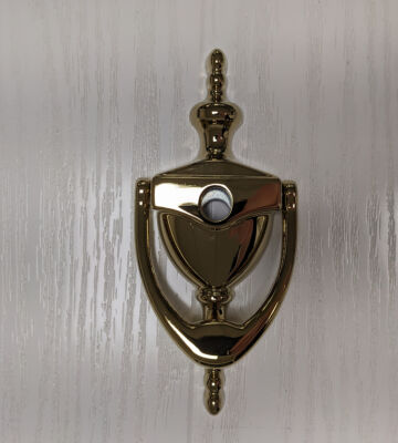 Endurance Urn Door Knocker with Spy Hole Prime Gold