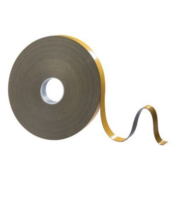 Glazing or Georgian Bar tape Black 12mm x 1.6mm x 46m (FoamLINK 1603H+)