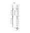 Winkhaus 4929193 F24-912 Centre Keeper RH 54mm Door Silver