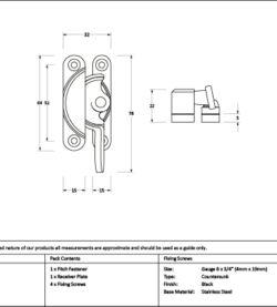 From The Anvil Black Fitch Fastener - Image 2