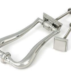From The Anvil Polished Marine SS (316) Slimline Art Deco Door Knocker