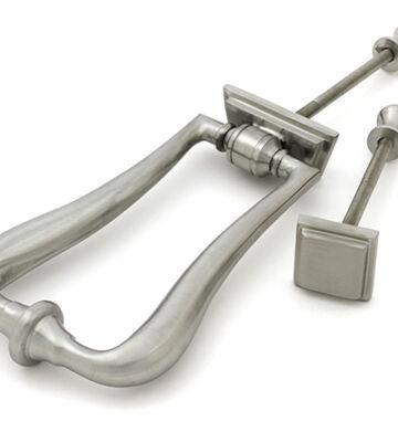 From The Anvil Satin Marine SS (316) Slimline Art Deco Door Knocker