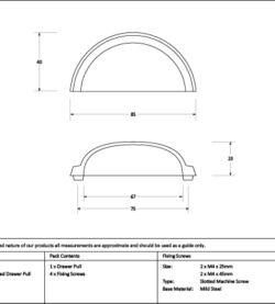 From The Anvil Burnished Brass Regency Concealed Drawer Pull - Image 2
