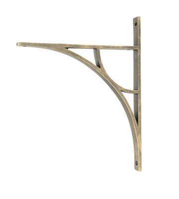 From The Anvil Burnished Brass Tyne Shelf Bracket (314mm x 250mm)