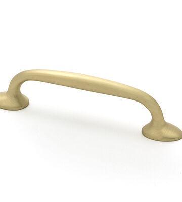 From The Anvil Satin Brass Moore Pull Handle – Small