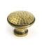 From The Anvil Aged Brass Hammered Cabinet Knob - Large