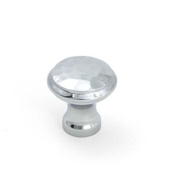 From The Anvil Polished Chrome Hammered Cabinet Knob – Small