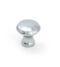 From The Anvil Polished Chrome Hammered Cabinet Knob - Small