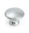 From The Anvil Polished Chrome Hammered Cabinet Knob - Large