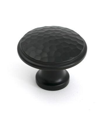 From The Anvil Aged Bronze Hammered Cabinet Knob – Large