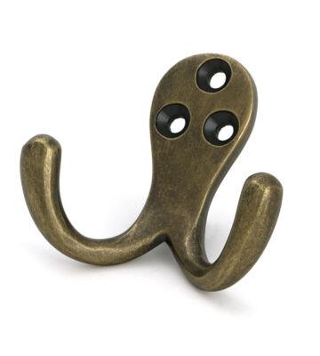 From The Anvil Burnished Brass Celtic Double Robe Hook