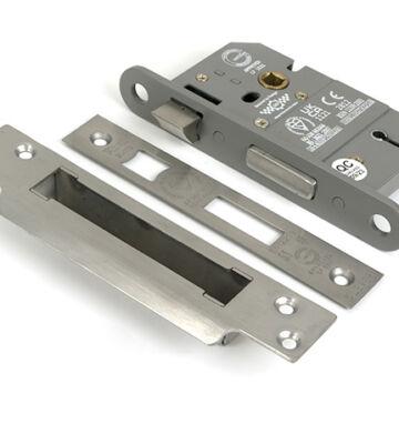 From The Anvil Satin Chrome 2½” 5 Lever BS Sash Lock