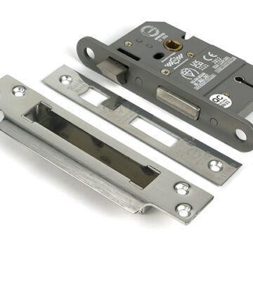 From The Anvil Polished SS 2½” 5 Lever BS Sash Lock