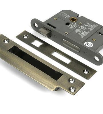 From The Anvil Aged Brass 3″ 5 Lever BS Sash Lock