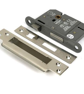 From The Anvil Polished Nickel 3″ 5 Lever BS Sash Lock