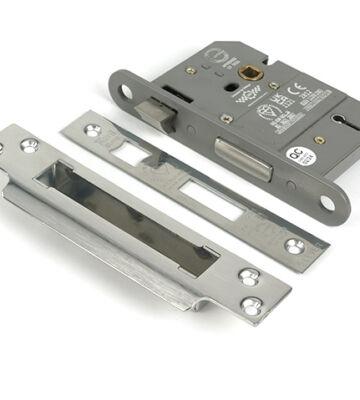 From The Anvil Polished SS 3″ 5 Lever BS Sash Lock KA