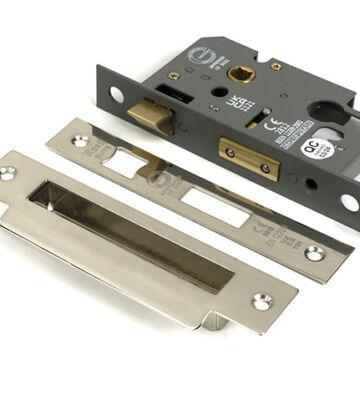 From The Anvil Polished Nickel 2½” Euro Profile Sash Lock