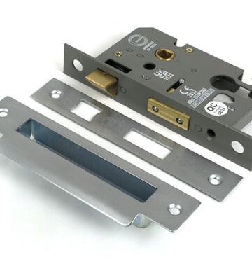 From The Anvil Satin Chrome 2½” Euro Profile Sash Lock