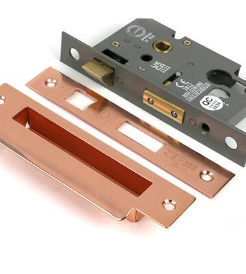 From The Anvil Polished Bronze 2½” Euro Profile Sash Lock