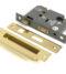 From The Anvil Polished Brass 3" Euro Profile Sash Lock