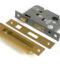From The Anvil Satin Brass 3" Euro Profile Sash Lock
