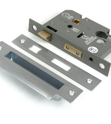 From The Anvil Satin Chrome 3″ Euro Profile Sash Lock