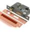 From The Anvil Polished Bronze 3" Euro Profile Sash Lock