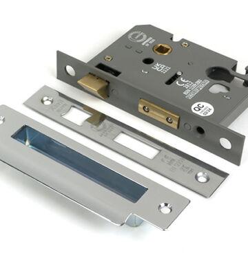 From The Anvil Polished SS 3″ Euro Profile Sash Lock