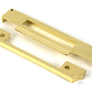 From The Anvil Polished Brass ½” Rebate Kit for Euro Sash Lock