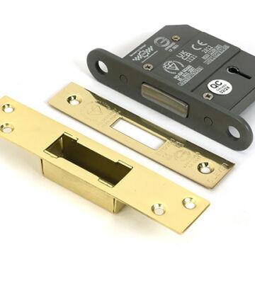 From The Anvil Polished Brass 2½” 5 Lever BS Dead Lock